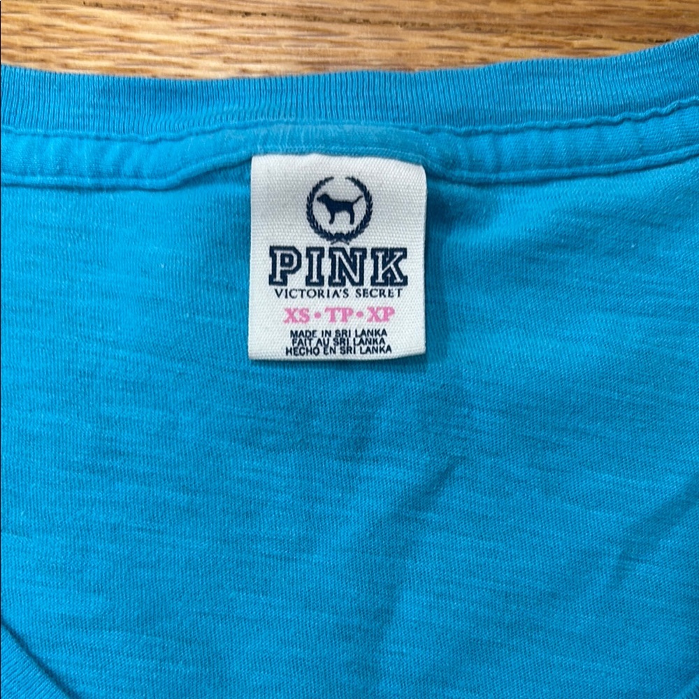 VS PINK Light Blue T-Shirt - Picture 2 of 4
